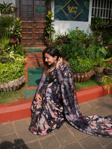 Royal Blue Saree Set