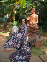 Royal Blue Saree Set