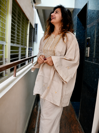 Off White Farshi Salwar Suit