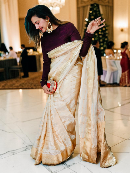 Golden Saree Set
